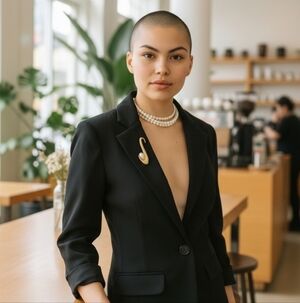 Soho Apparel Black Single-Button Tailored Blazer